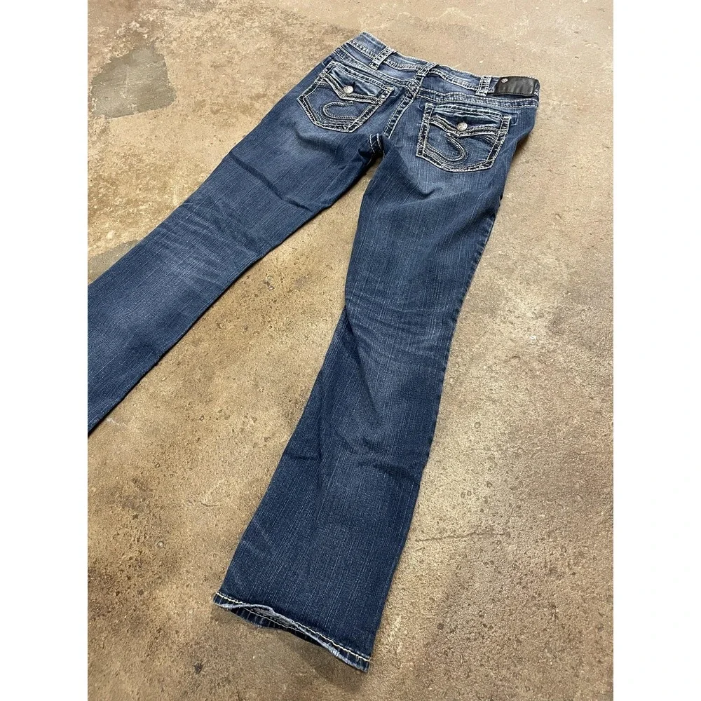 Silver Jeans Co. Jeans Womens 30x31 Medium Wash Suki Mid Slim Boot Stretch Denim